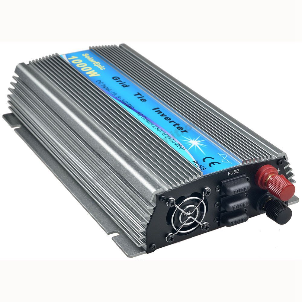 MPPT 1000W Grid Tie Inverter 110V & 220V Pure Sine Wave Inverter Solar 18V & 36V gallery