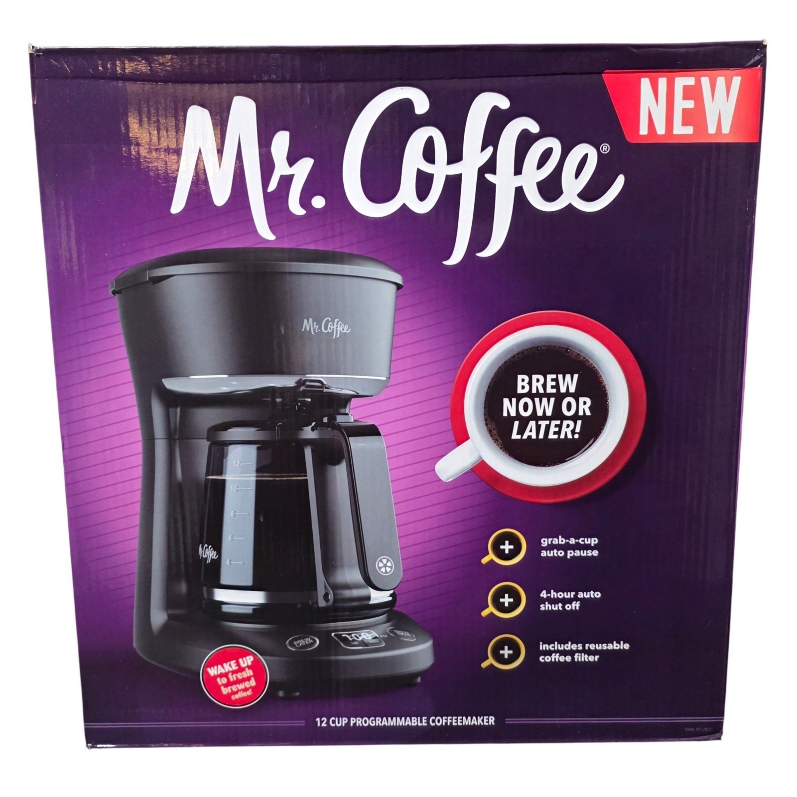 Mr. Coffee 12 Cup Programmable Coffeemaker BVMC-PC12BL2 Open Box Never Used gallery