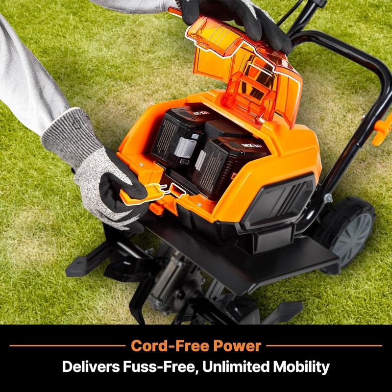 LawnMaster CLTE4814 Brushless 48V MAX Cordless Tiller Cultivator with 2X MAX 24V gallery