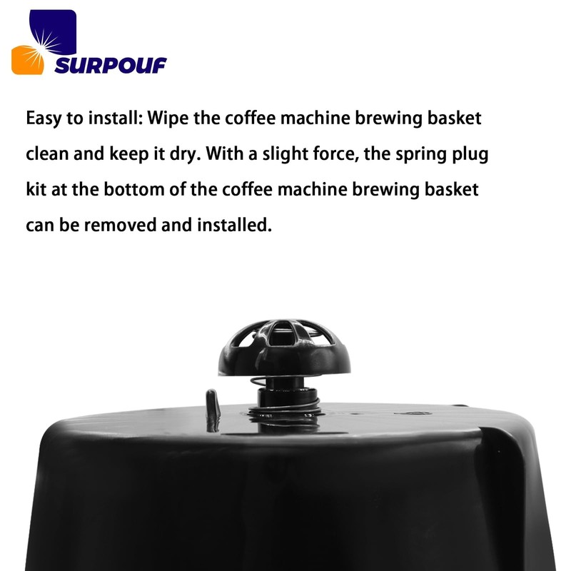 2-Pack Coffee Replacement Brew Basket Spring Loaded Stopper Kits Fits gallery