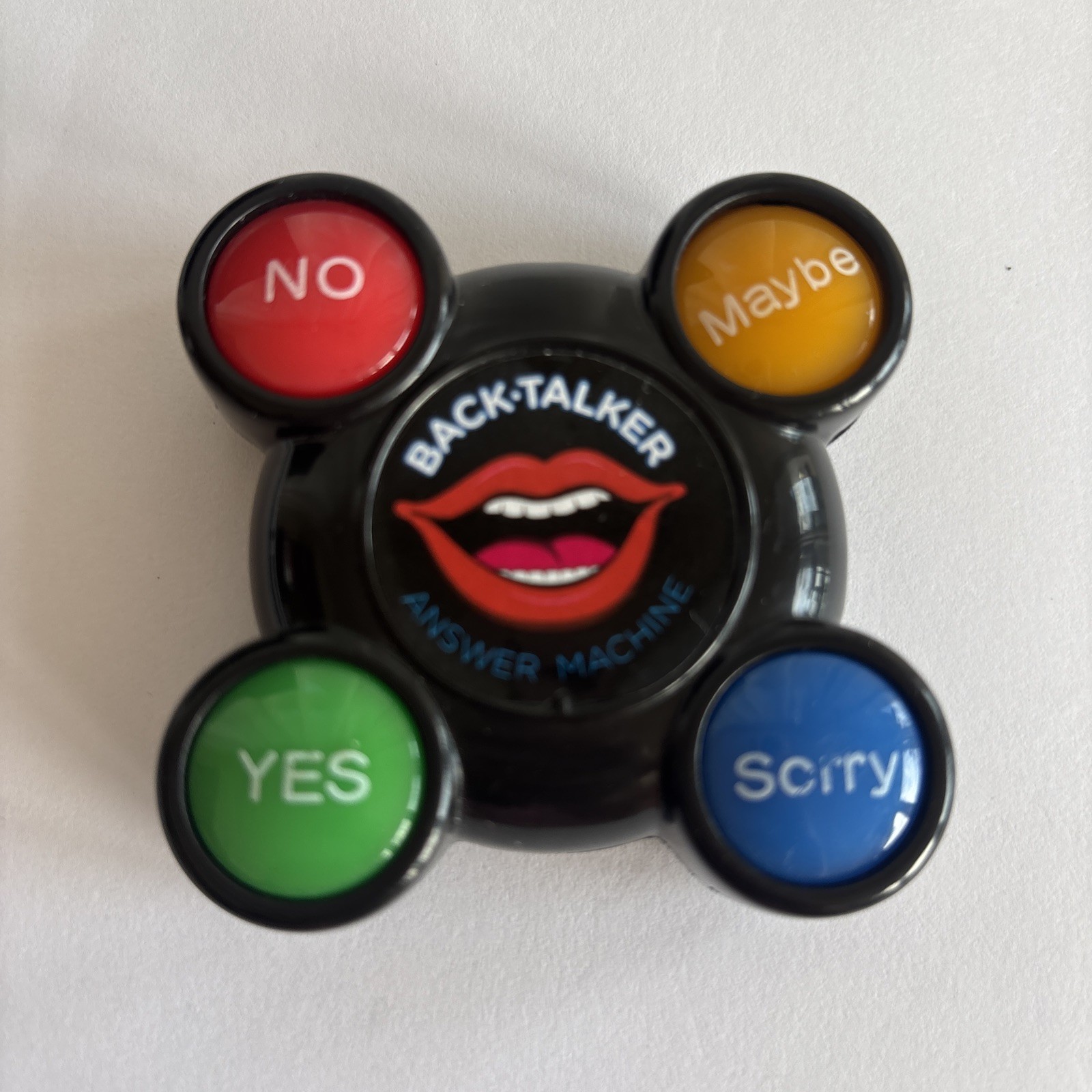 Back Talker Electronic Answer Machine, Yes No Maybe Sorry gallery