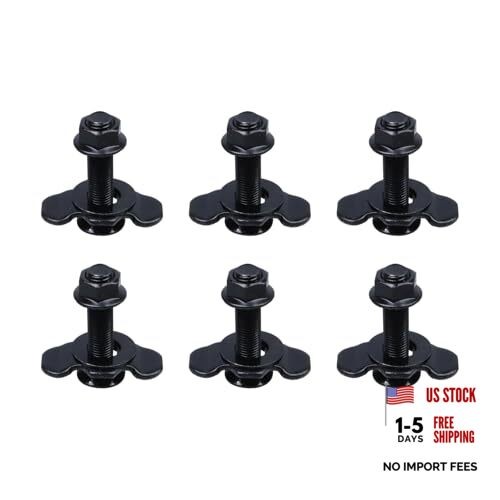 L-Track Double Lug Threaded Stud Fitting 6Pcs, 5000LB Heavy Duty 3/8" Thread gallery