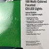 100 Multi Colored Faceted C9 LED Light 65.4' Extra Bulbs/Fuses for In/Outdoor gallery
