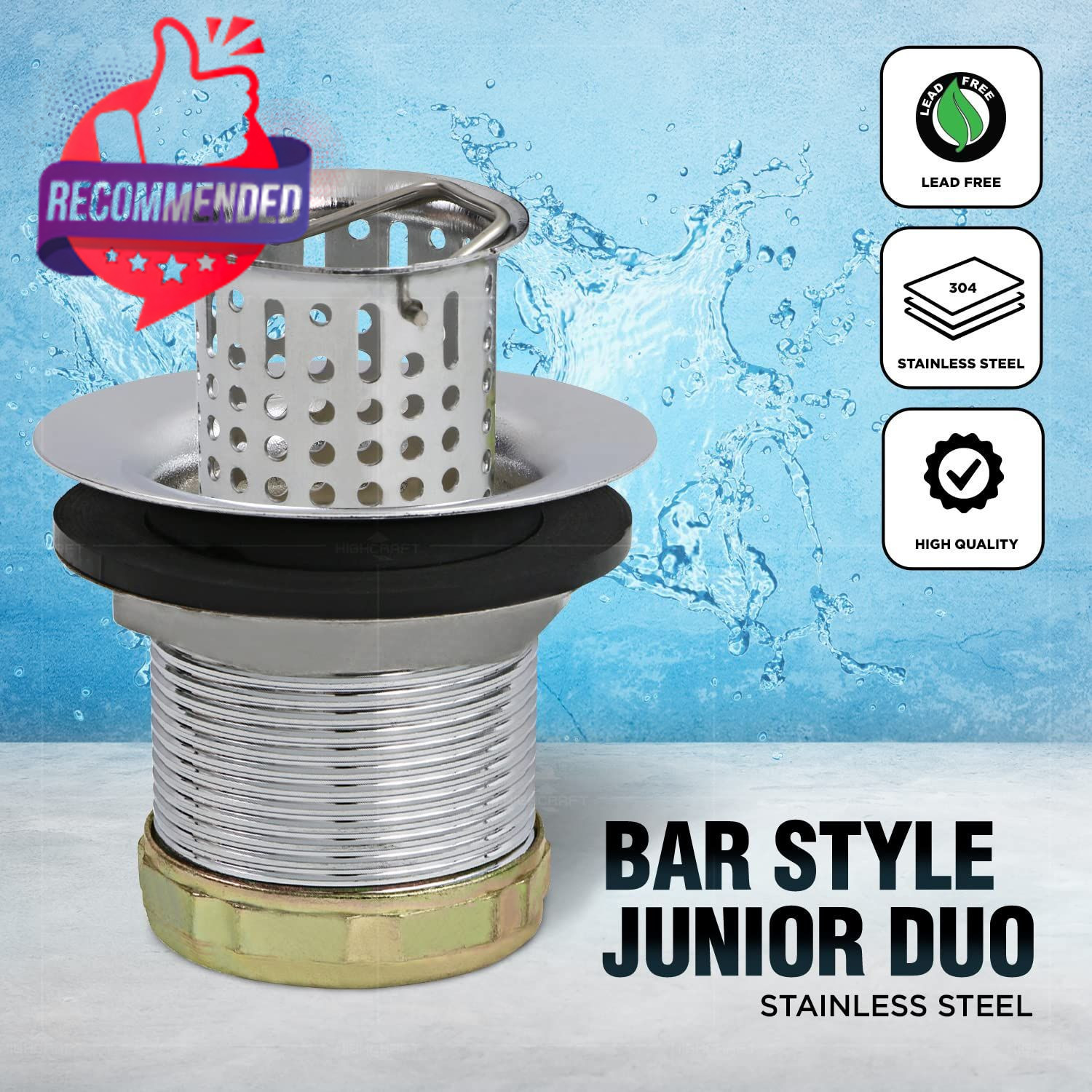 Everflow Bar Style Deep Sink Strainer gallery