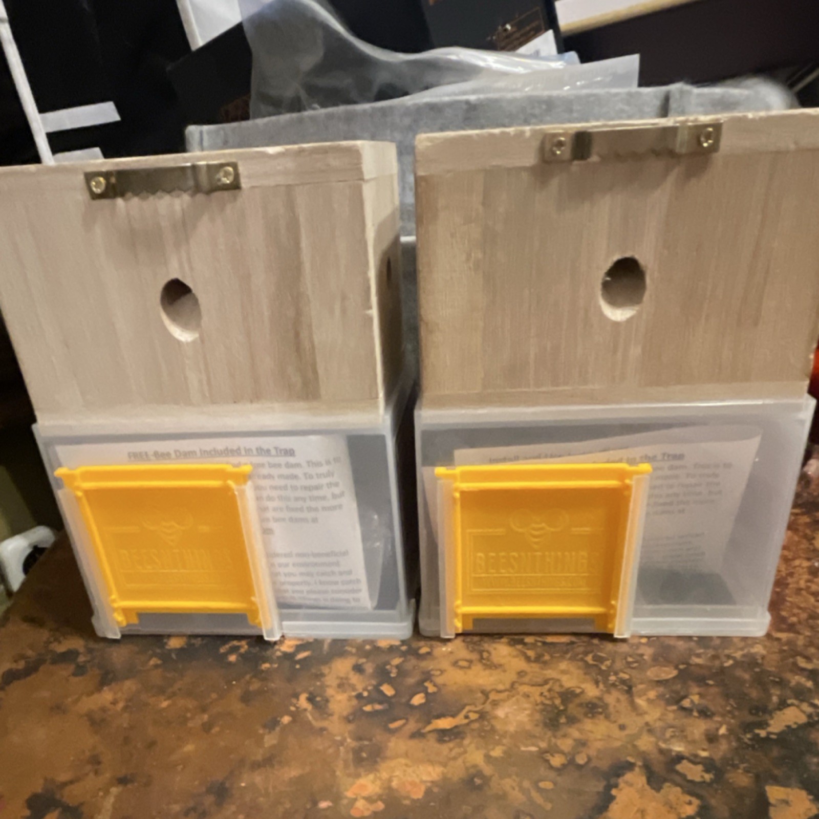 Bees 'N Things Carpenter Bee Trap 2-Pack Reusable Wood Plastic Outdoor gallery
