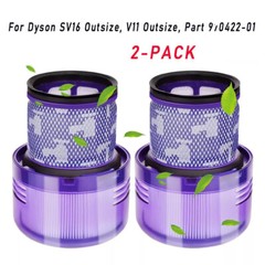 2 Pack V11 SV16 outsize absolute vacuum FILTER 970422-01 HEPA For Dyson