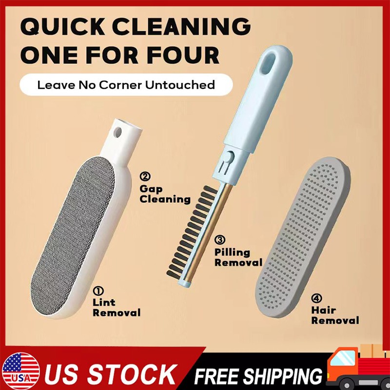 4-in-1Multi-Functional Clothing Hair Removal Tool Static-Free Lint Remover Brush gallery