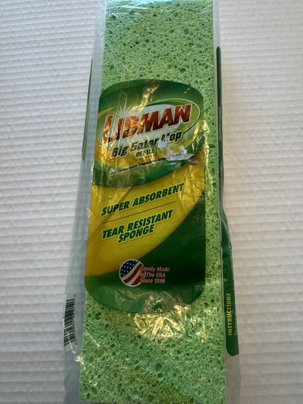 Libman Big Gator Mop Head 1 Refill Sponge #03961 Green Super Absorbant New gallery