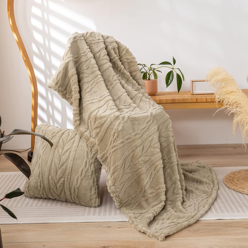 Sherpa Large Throw Blanket Single Layer,Light Weight(1.7lb),320GMS-3D Stylish gallery