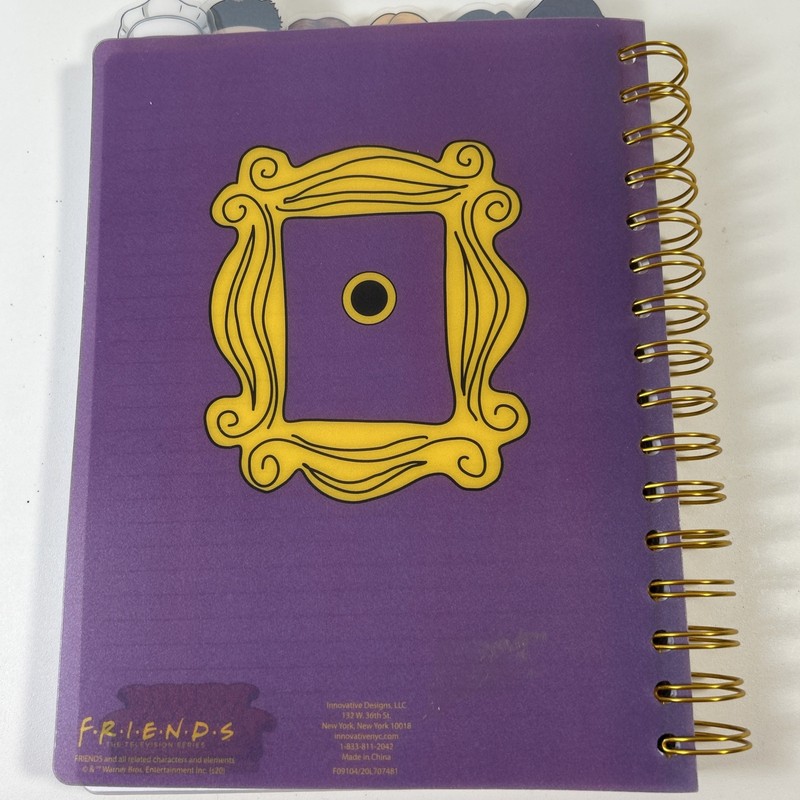 Friends Tab Journal Notebook, Spiral, 144 Lined Pages, 9 By 7 in, Blue gallery