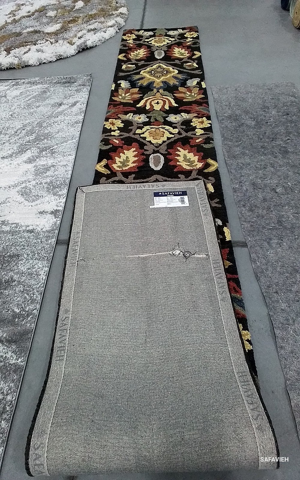 CHARCOAL / MULTI 2'-3" x 16'-0" Cut on Rug, Reduced Price 1172796477 BLM402H-216 gallery