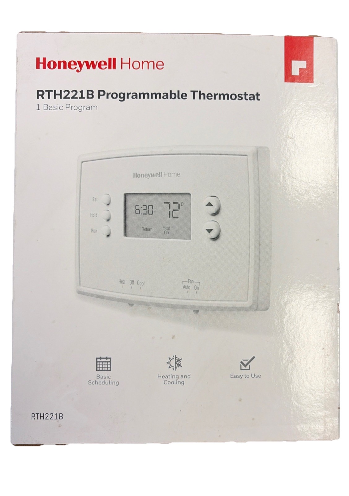 Honeywell 1-Week Programmable Thermostat (RTH221B1039) - Lot Of 3 gallery