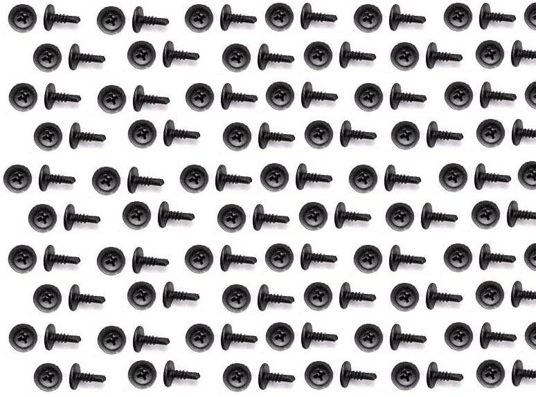 100 1/2" Self Tapping Metal Screws Black Drilling Philips Truss Washer Head gallery