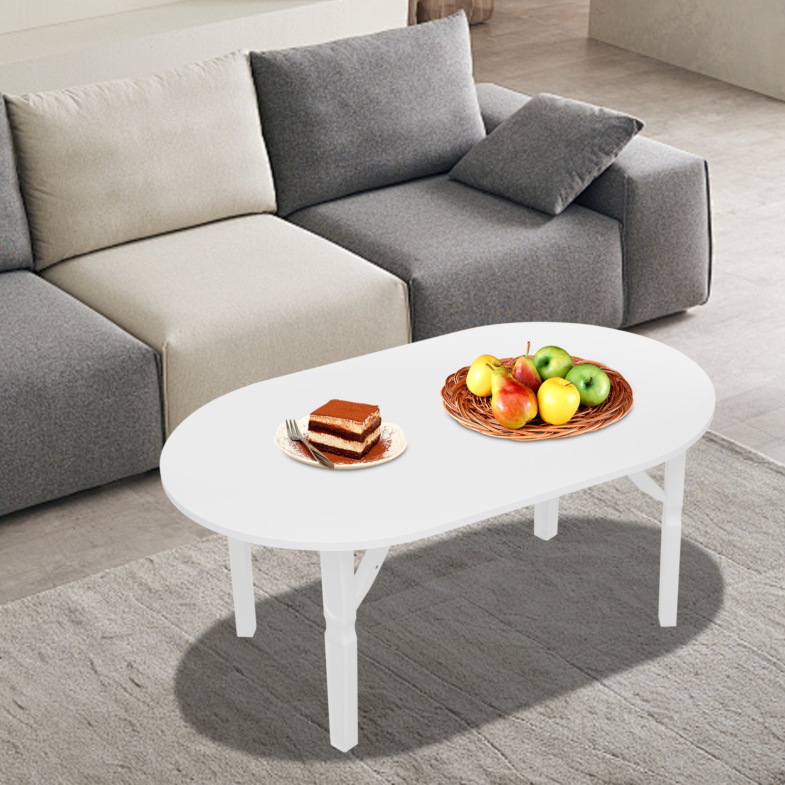 Max 44.09lbs Coffee Table 80*48*36cm Foldable Small Table Portable Coffee Table gallery