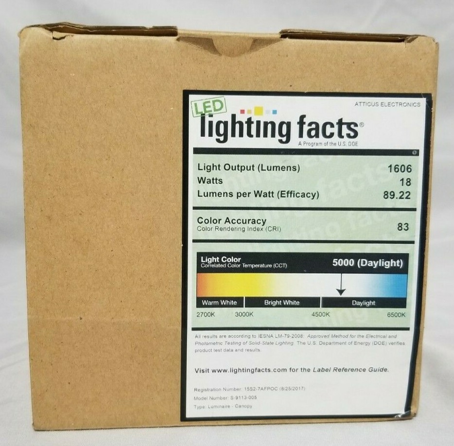 Atticus Electronics Single Head LED Flood Light, 18W, 1606 Lumens, New gallery