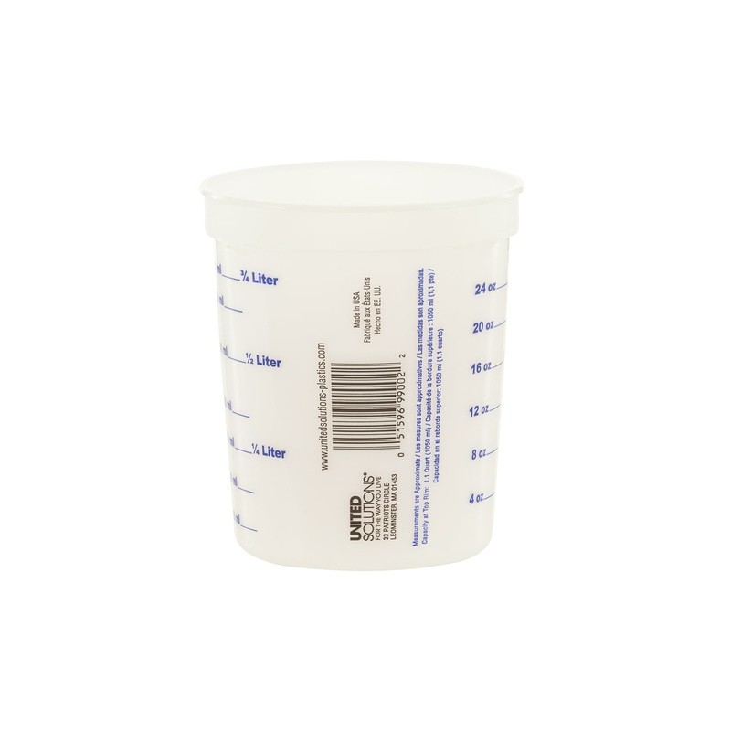1 Quart Plastic Mixing Container BPA-Free Pre-marked Measuring Cup Easy Clean US gallery