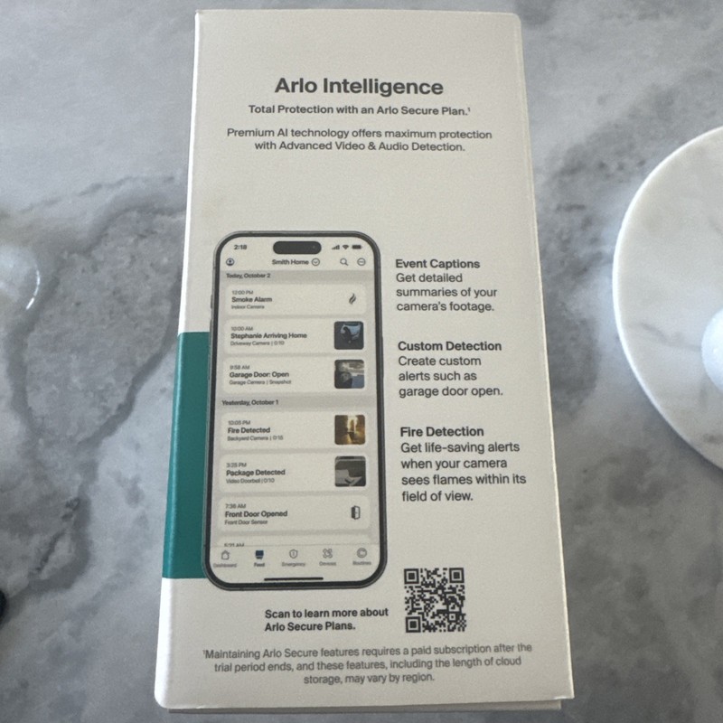 Arlo Essential Pan Tilt Security Camera 2K - Wired Plug-in Power Outdoor Came... gallery