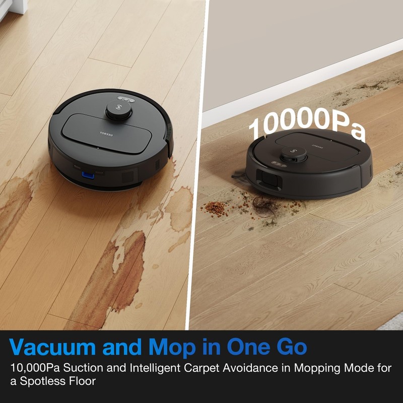 DEEBOT N20e Plus Robot Vacuum and Mop, 10000Pa Suction, Self-Emptying Bagless... gallery