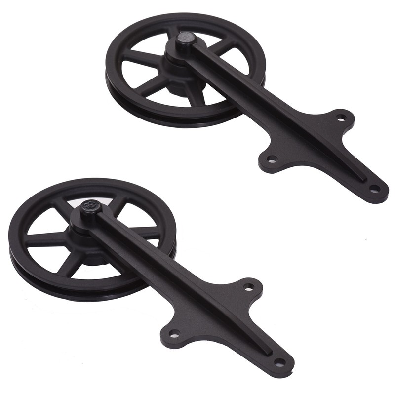 4FT-20FT Big Spoke Wheel Sliding Barn Door Hardware Kit For Single/Double Door gallery