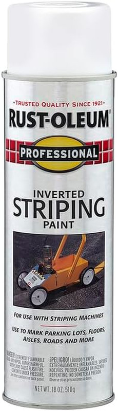 Rust-Oleum Professional Inverted Striping Spray Paint 18oz 6-Pack Bright Marking gallery