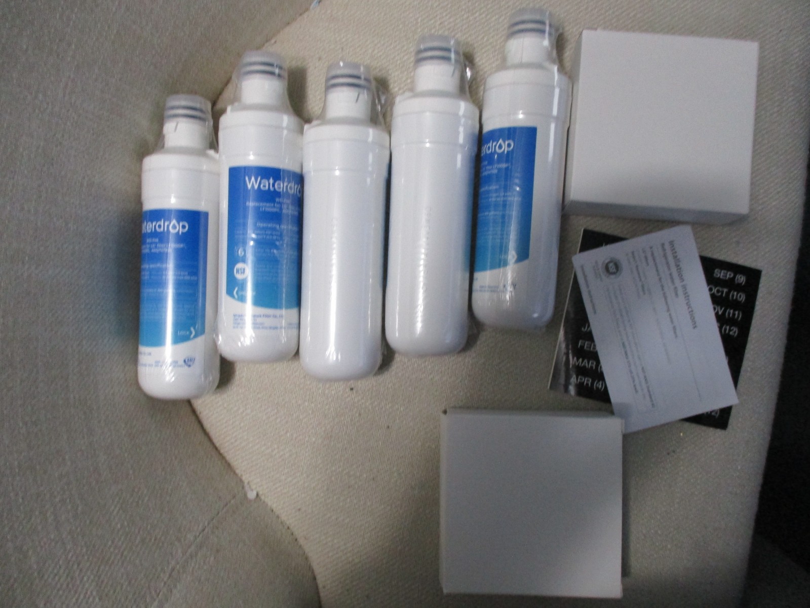 5 Pack & 6 Carbon Waterdrop ADQ747935 LT1000PC LT1000P Replacement Filter WD-F46 gallery