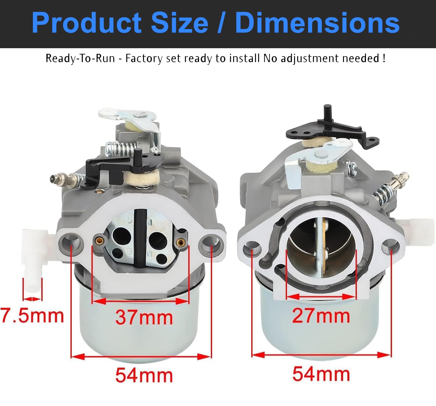 499029 Carburetor For Briggs and Stratton 1149-0 5,000W 10HP Portable Generator gallery
