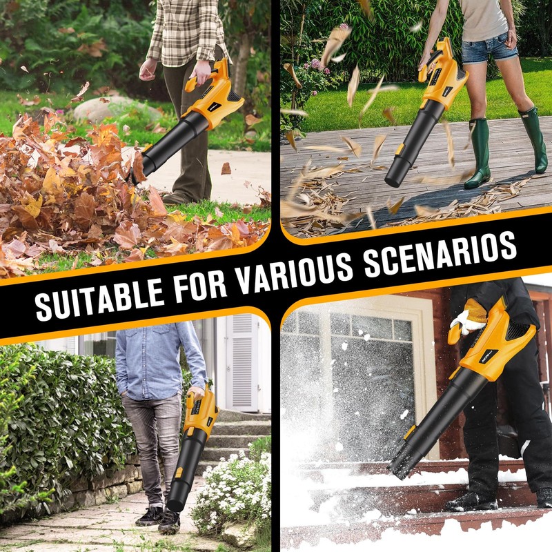 Cordless Leaf Blower Compatible with Dewalt 20V Max Battery, 500CFM/150MPH El... gallery