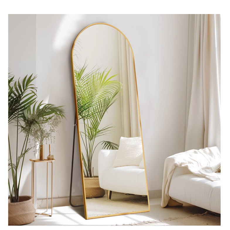 CONCETTA 64"x21" Arched Full Length Mirror, Full Body Standing Mirror Floor Mirr gallery