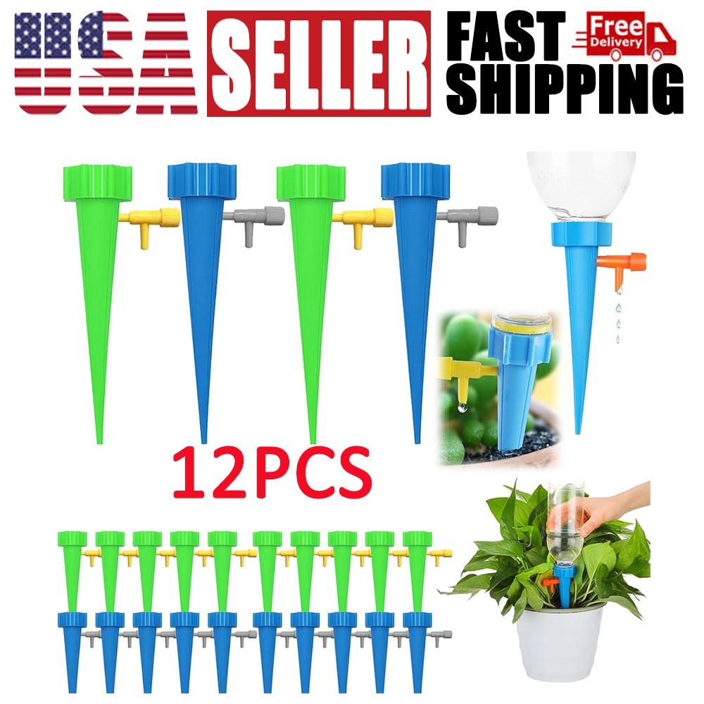 12X Self Watering Spikes Automatic Irrigation Watering Drip System for Plants gallery