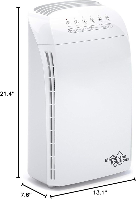 Membrane Solutions MSA3 Air Purifier with 4Stage Original Medical HEPA Filter gallery