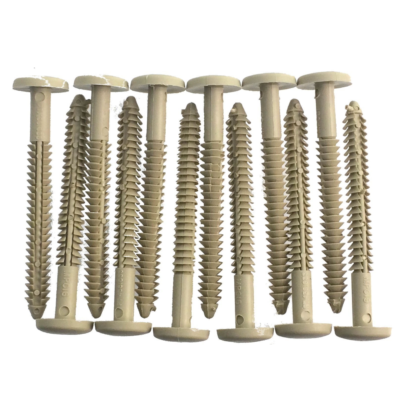 12 Shutter Fasteners 3'', Beige Paintable, Press & lock, 12/Pack gallery