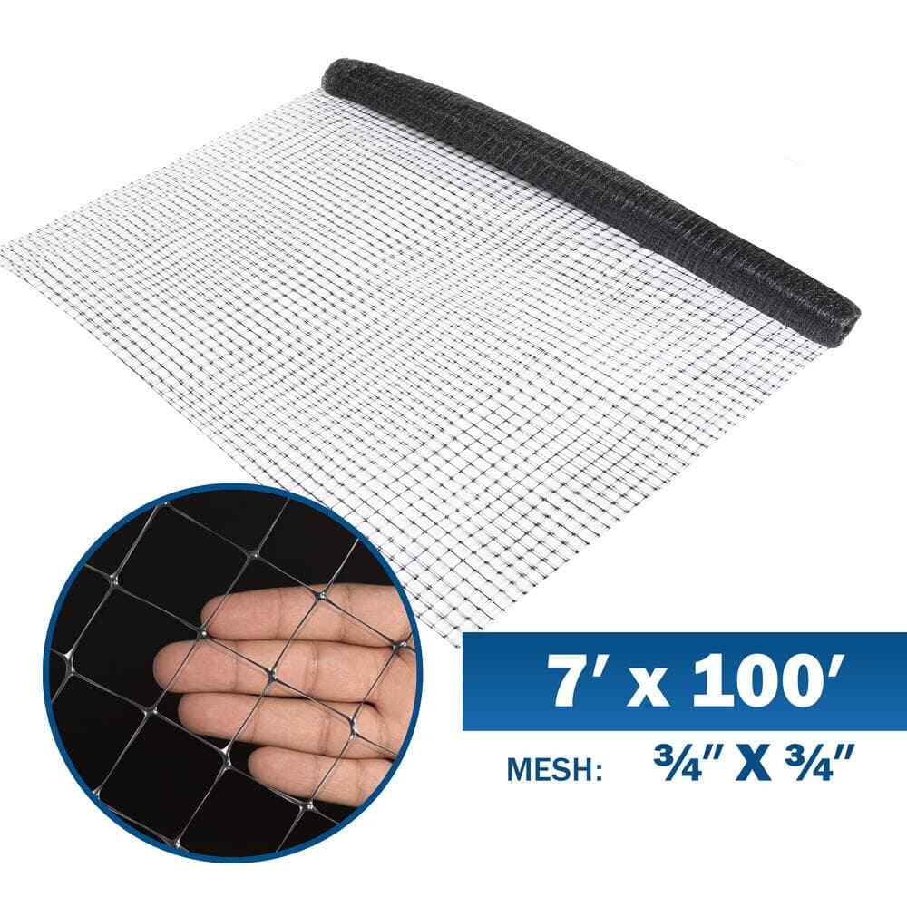 Black Plastic Bird Netting for Vegetable Tree Fruit Garden 7 Ft X 100 Ft. X 3/4 gallery