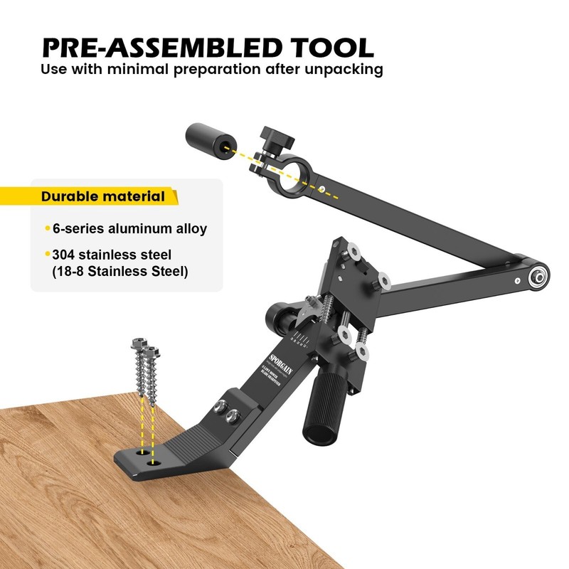 Lawn Mower Blade Sharpener Adjustable Balancer 15°- 45° For Straight & Standard gallery