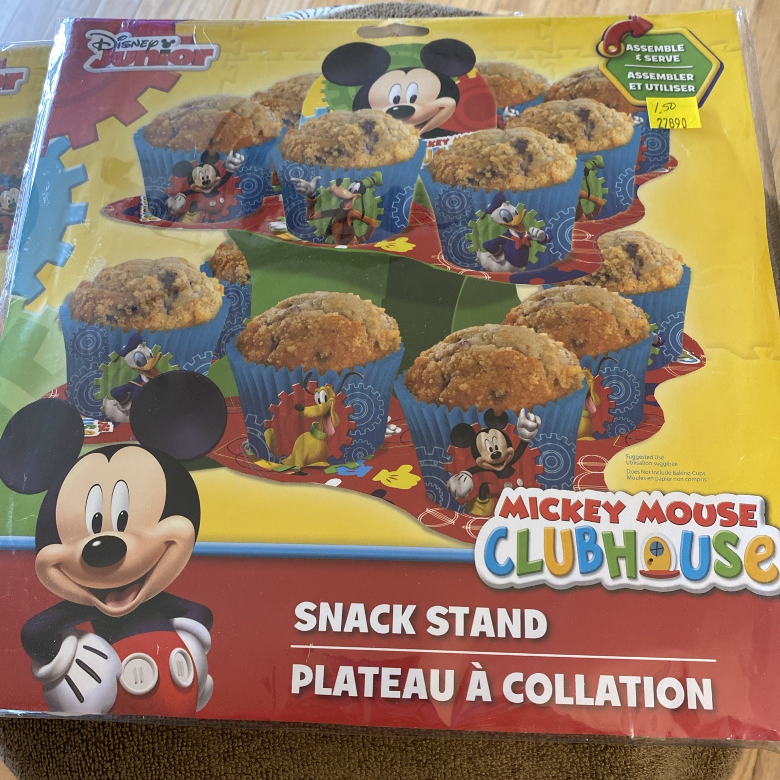 2 Disney Junior Mickey Mouse Cupcake Snack Stands Birthday Parties NEW (READ) gallery