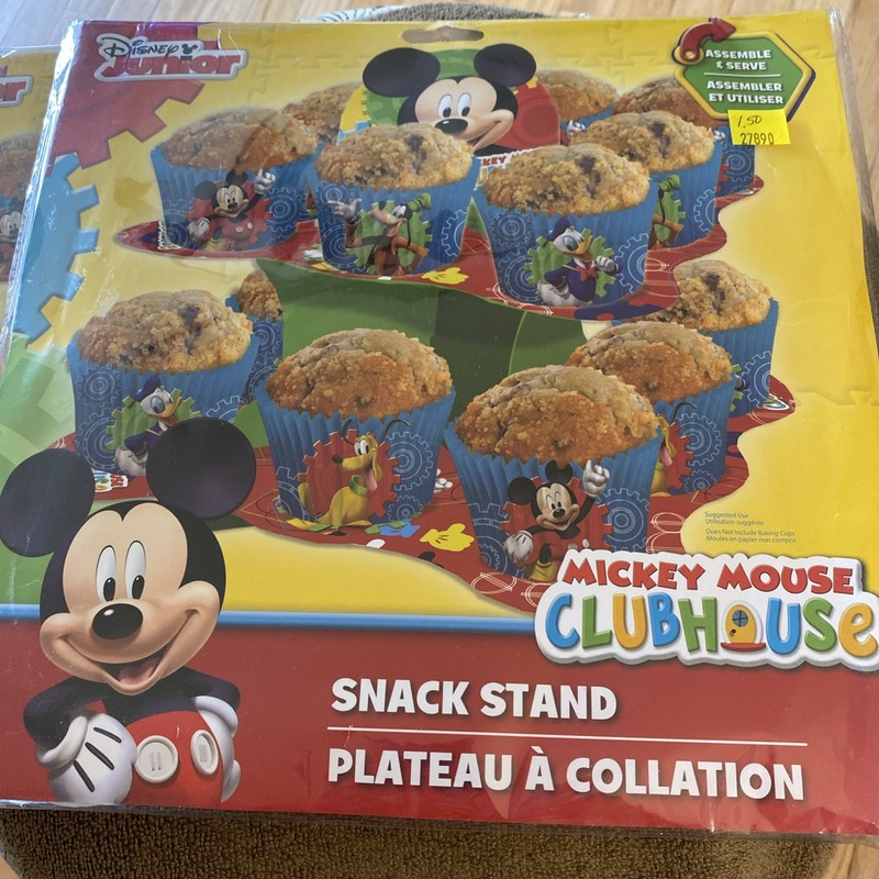2 Disney Junior Mickey Mouse Cupcake Snack Stands Birthday Parties NEW (READ) gallery