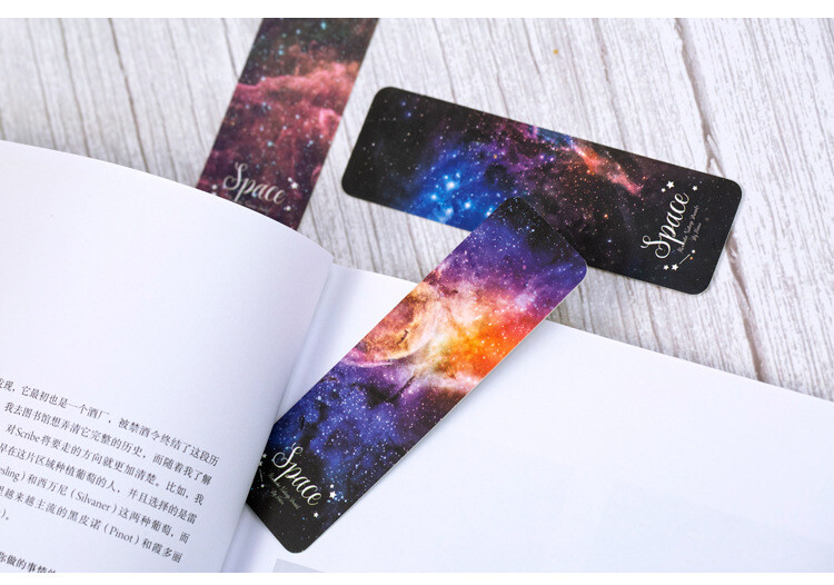 28 Pcs Set Paper Bookmark Reading Readers Galaxy Birds Retro Gift US Shipping gallery