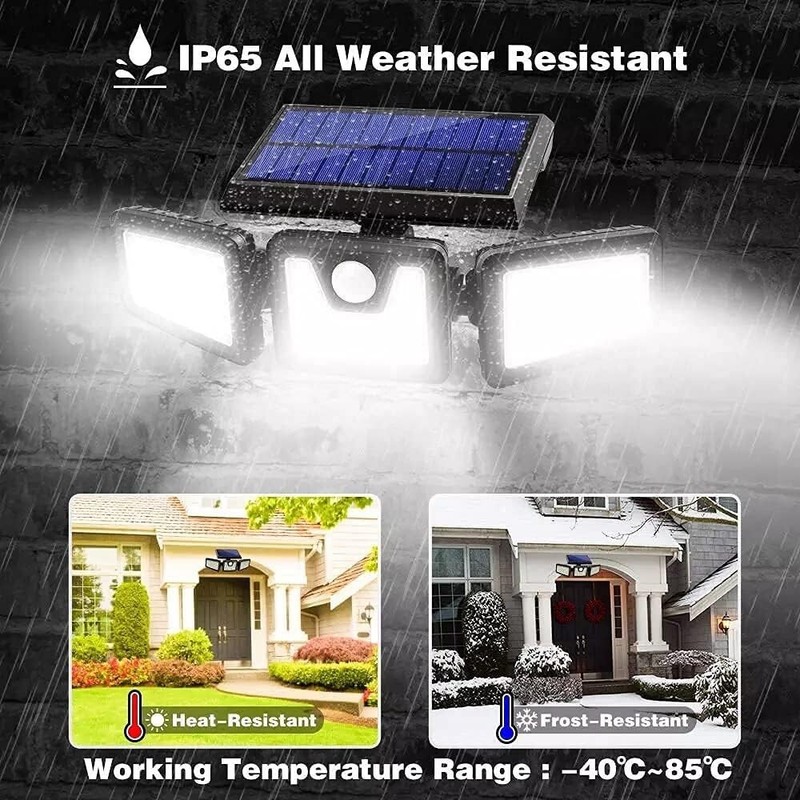 2 Pack LED Motion Sensor Solar Lights ,Outdoor IP65 Waterproof Security Lamp HOT gallery