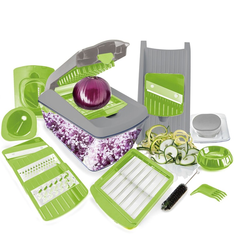 Vegetable Chopper Slicer With Container Fruit Dicer Veggie Kitchen Cutter Tools gallery