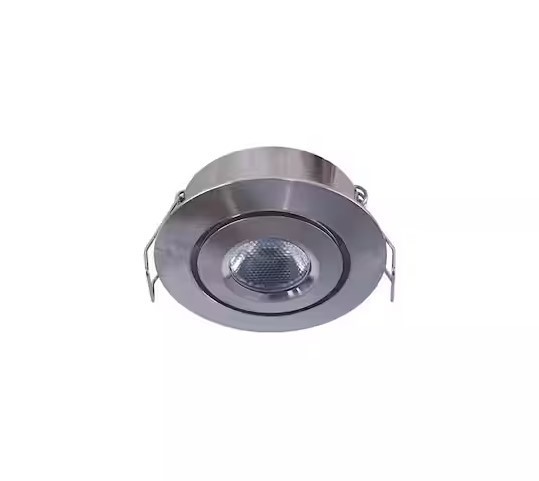 Armacost Lighting 2" Soft White Recessed LED Swivel Puck Light, Brushed Steel gallery