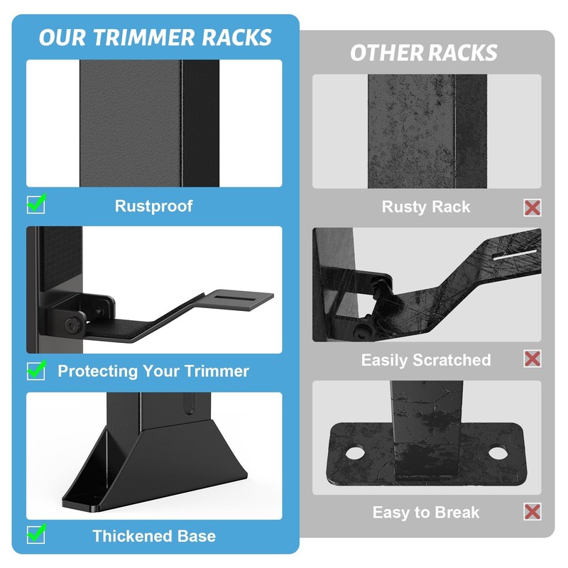 Trimmer Racks for Open Trailers - Weedeater Rack Lockable Weed Eater Racks for O gallery