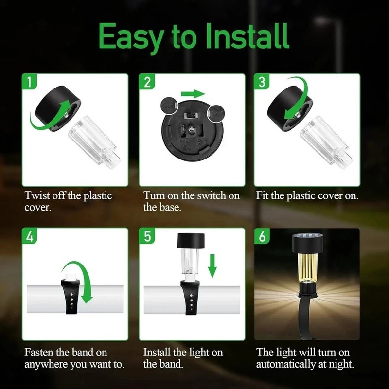 Pool Lights for Above Ground Pools,Solar Pool Light 6 Pack for Framed Above G... gallery