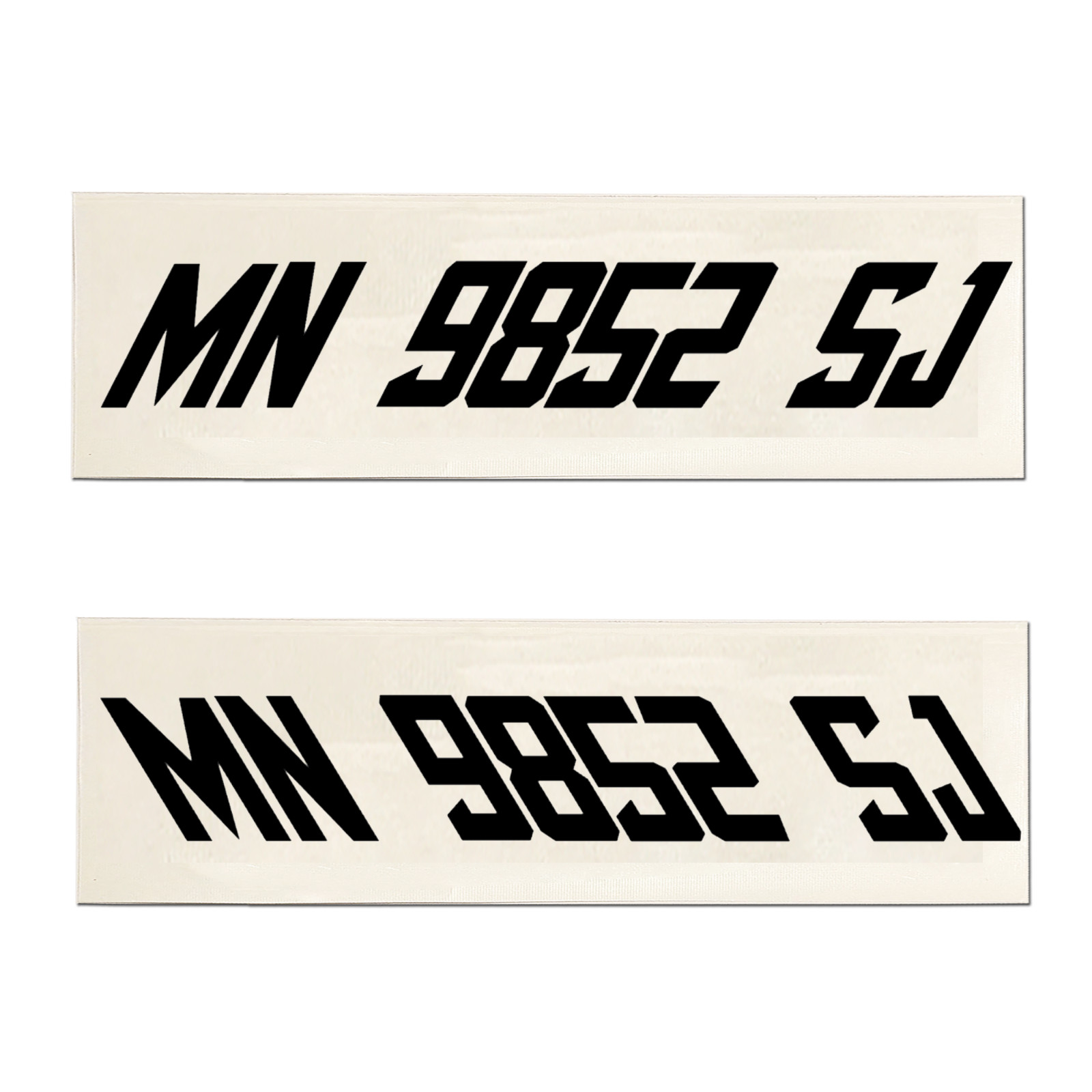 Boat Registration Numbers Vinyl Decal Set – 3" Tall USCG & State Compliant 852 gallery