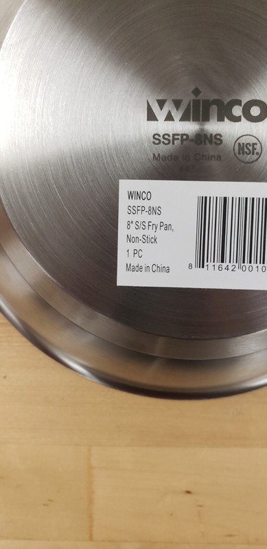 Winware Premium Collection Stainless Steel Excalibur 8" Non-Stick Fry Pan gallery