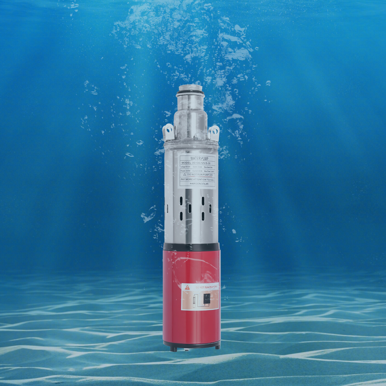 12V DC Submersible Pump Deep Well Water Pump Stainless Steel 12 Volt NEW gallery