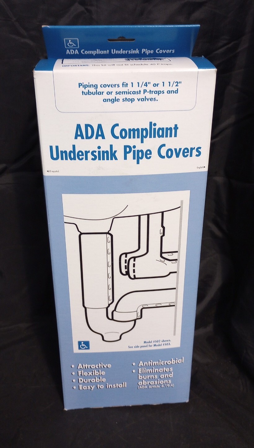 (2) ADA Compliant Under Sink Pipe Cover Sets Covers Lot of 2 gallery