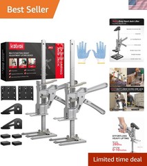 Labor Saving Arm Jack 2 Pack – Height Adjustable, 10” Lifting Capacity Tool
