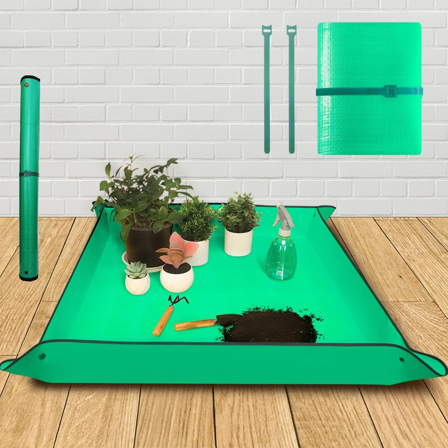 39.5" x 39.5" Extra Large Repotting Mat Indoor Plants Transplanting & Mess gallery