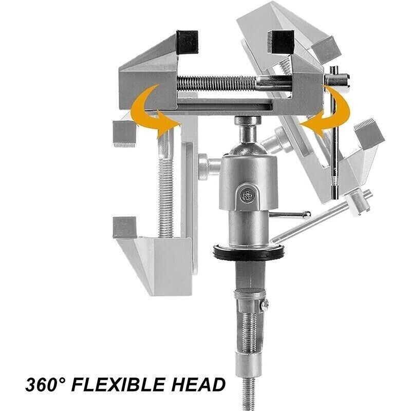 Universal Table Bench Vise 3 Inch Work Bench Clamp Swivel Rotating Hobby Crafts gallery
