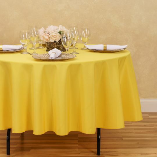 LinenTablecloth 90 in. Round Polyester Tablecloths, 33 Colors! Weddings & Events gallery