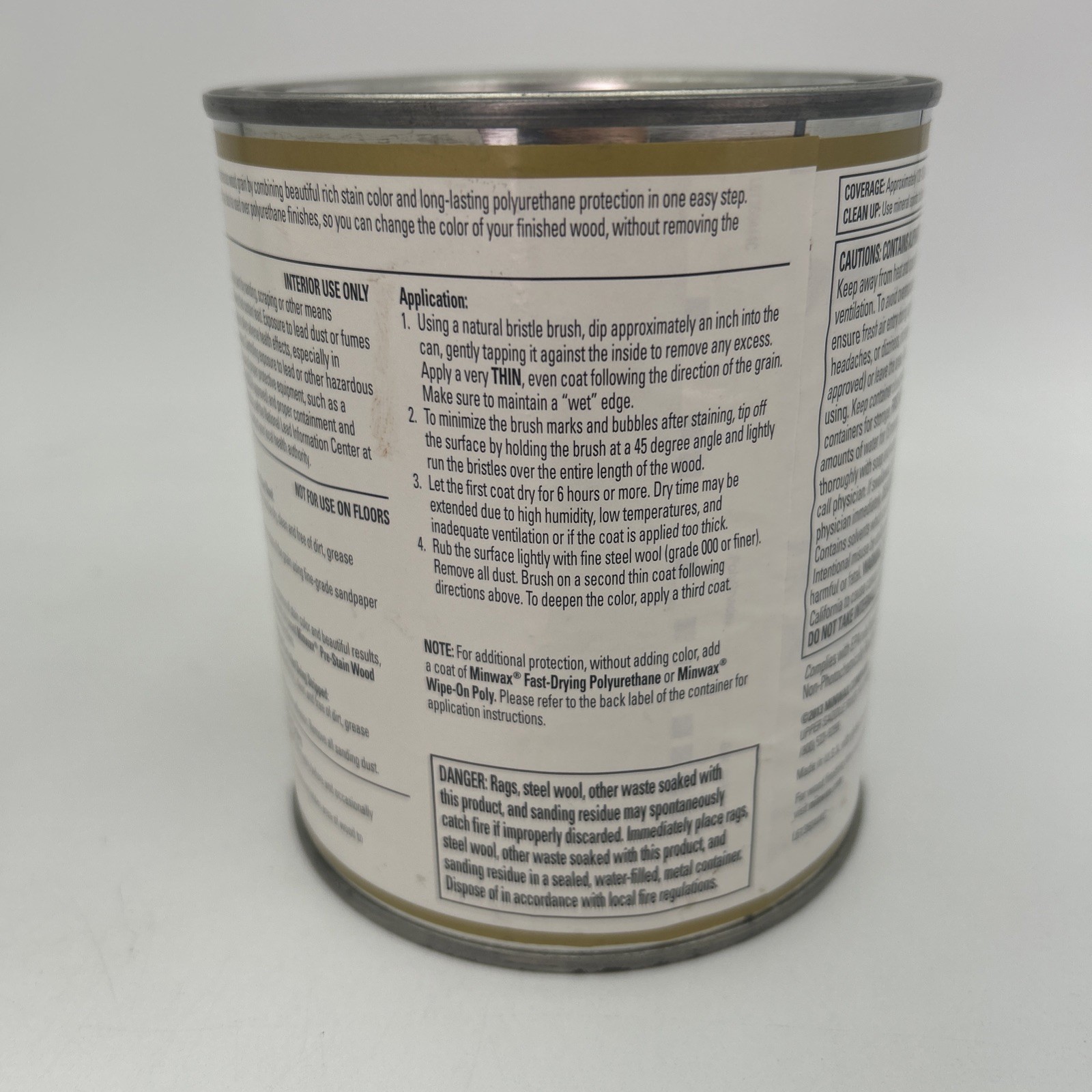 Minwax PolyShades Stain & Polyurethane Tudor Satin 1 Quart gallery